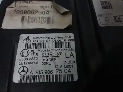 Recambio de automóvil de segunda mano de faro izquierdo para mercedes clase c (w202) familiar  referencias oem iam a2059062504  