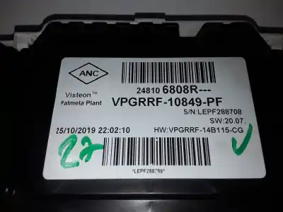Автозапчастина б/у панель інструментів для renault captur ii zen посилання на oem iam 248106808r  