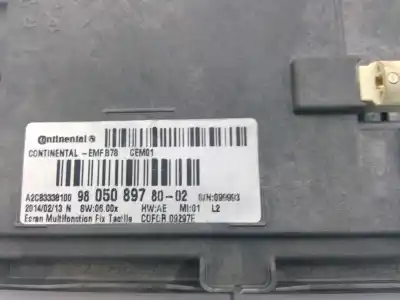 Автозапчасти б/у многофункциональный дисплей за citroen c4 picasso ii 1.6 hdi / bluehdi 115 ссылки oem iam 980508978002  