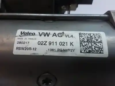 Recambio de automóvil de segunda mano de motor arranque para volkswagen golf vii r 300 berliner ring 2 d-28440 wolfsburg golf vii r 300 berliner ring 2 d-28440 wolfsburg referencias oem iam 02z911021k  