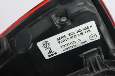Pezzo di ricambio per auto di seconda mano LUCI POSTERIORI DESTRA per VOLKSWAGEN POLO (6C1)  Riferimenti OEM IAM 6C0945096K 6C0945112 0287311161