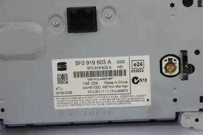 Автозапчасти б/у аудиосистема / радио cd за seat leon st (5f8) 1.6 tdi ссылки oem iam 5f0919603a  