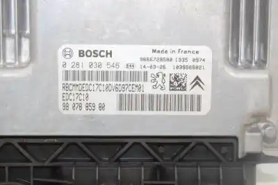 Second-hand car spare part ecu engine control for citroen ds3 1.6 e-hdi fap 92 cv / 68 kw oem iam references 0281030546 9666729580 9807885980