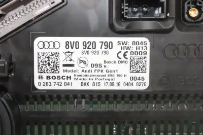 Pièce détachée automobile d'occasion compteur de vitesse tableau de bord pour audi q2 1.4 16v tfsi act références oem iam 8v0920790  