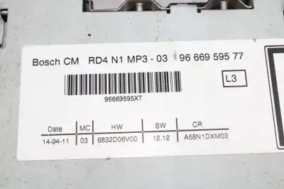 Автозапчастина б/у аудіо система / радіо cd для citroen c3 picasso exclusive посилання на oem iam 9666959577  