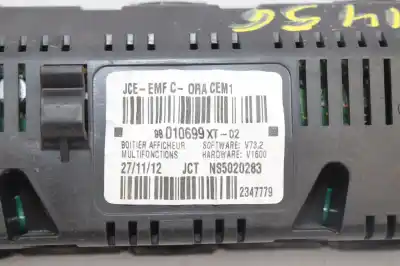 Second-hand car spare part multifunction display for citroen c3 exclusive oem iam references 98010699xt  
