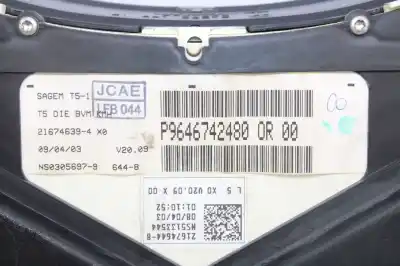 Second-hand car spare part dashboard for peugeot 307 break / sw (s1) sw pack oem iam references p9646742480  