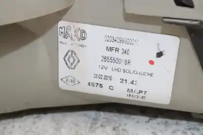 Second-hand car spare part LEFT TAILGATE LIGHT for RENAULT FLUENCE  OEM IAM references 265550016R  