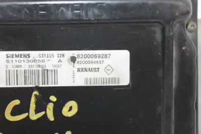 Автозапчастина б/у ебу контролер двигуна для renault kangoo (f/kc0) 1.4 75 cv / 55 kw посилання на oem iam 8200069287  