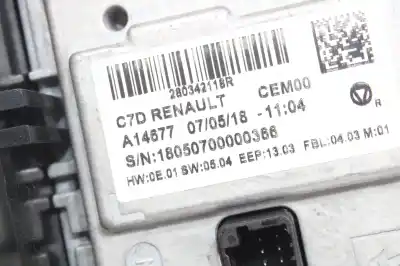 Second-hand car spare part multifunction display for renault kadjar zen oem iam references 280342118r  