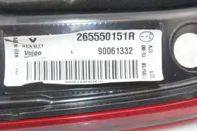 Second-hand car spare part left tailgate light for renault kadjar zen oem iam references 265550151r  