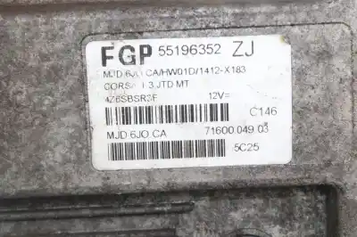 Автозапчастина б/у ебу контролер двигуна для opel corsa c cosmo посилання на oem iam 55196352zj   Автозапчастина б/у ебу контролер двигуна для opel corsa c cosmo посилання на oem iam 55196352zj