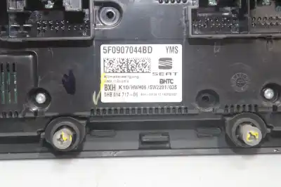 Peça sobressalente para automóvel em segunda mão comando de sofagem (chauffage / ar condicionado)  por seat leon (5f1) xcellence edition 131 cv / 96 kw referências oem iam 5f0907044bd  