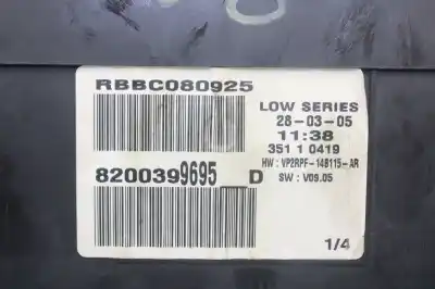 Peça sobressalente para automóvel em segunda mão quadrante por renault megane ii berlina 5p confort authentique referências oem iam 8200399695