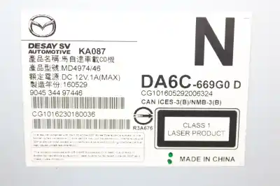 Автозапчасти б/у АУДИОСИСТЕМА / РАДИО CD за MAZDA CX-3  ссылки OEM IAM 904534497446  