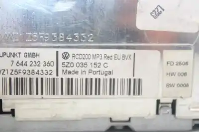 Peça sobressalente para automóvel em segunda mão SISTEMA DE ÁUDIO / RÁDIO CD por SEAT ALHAMBRA (7V9)  Referências OEM IAM 5Z0035152C  