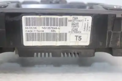 Second-hand car spare part heating / air conditioning control panel for peugeot 307 (s1) xs oem iam references 96527144xt