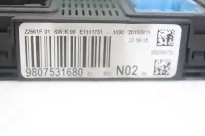 Автозапчастина б/у реле/запоперівник для citroen c-elysée exclusive посилання на oem iam 9807531680  