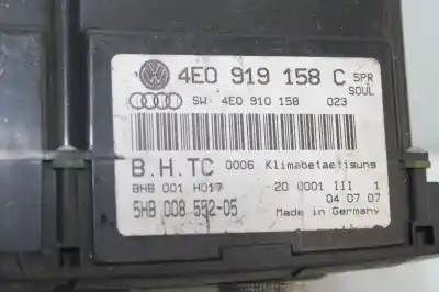 Second-hand car spare part CLIMATE CONTROL for AUDI A8 D2 (4D2, 4D8)  OEM IAM references 4E0919158C  