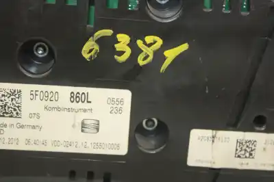 Peça sobressalente para automóvel em segunda mão quadrante por seat leon (5f1) 1.6 tdi referências oem iam 5f0920860l  