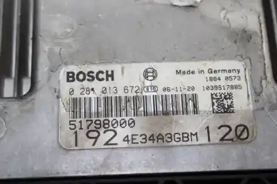 Second-hand car spare part ecu engine control for fiat stilo multi wagon (192_) 1.9 d multijet oem iam references 0281013672  