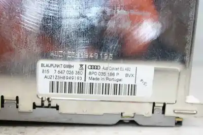 Pezzo di ricambio per auto di seconda mano IMPIANTO AUDIO / RADIO CD per AUDI A3 SPORTBACK (8P)  Riferimenti OEM IAM 8P0035186P  
