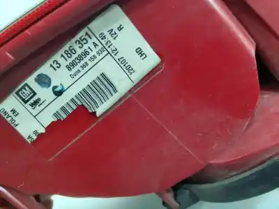 Second-hand car spare part right tailgate light for opel corsa d enjoy oem iam references 13186351  