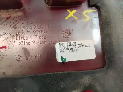 Peça sobressalente para automóvel em segunda mão farolim interior traseiro esquerdo por bmw x5 (e53) x5 (e53) referências oem iam 840901107  