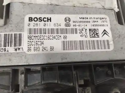Second-hand car spare part ecu engine control for peugeot 307 break/sw (s2) x-line 109 cv / 80 kw oem iam references 9660324180