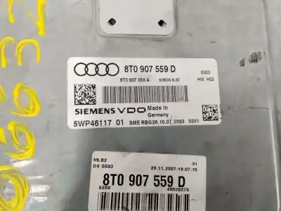 Second-hand car spare part ECU ENGINE CONTROL for AUDI A4 BERLINA (B8)  OEM IAM references 8T0907559D   Second-hand car spare part ECU ENGINE CONTROL for AUDI A4 BERLINA (B8)  OEM IAM references 8T0907559D