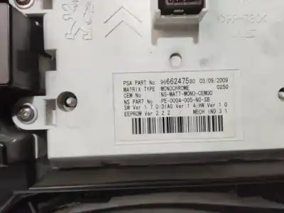 Piesă de schimb auto la mâna a doua ceas bord pentru peugeot 5008 premium referințe oem iam 9666276380
