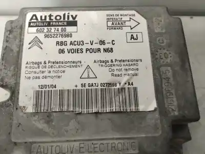 Pièce détachée automobile d'occasion BOITIER DE COMMANDE D'AIRBAG pour CITROEN XSARA PICASSO  Références OEM IAM 9652276980  