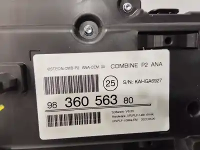 Peça sobressalente para automóvel em segunda mão quadrante por peugeot 2008 (p1) active referências oem iam 9836056380  