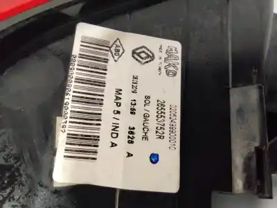Second-hand car spare part left tailgate light for renault clio iv limited oem iam references 265553752r