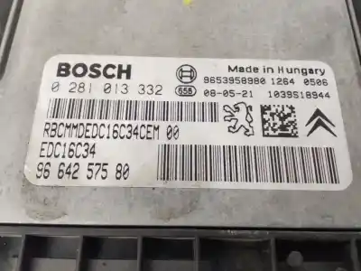 Peça sobressalente para automóvel em segunda mão centralina de motor uce por citroen c4 sedan collection referências oem iam 9664257580