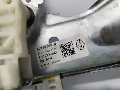 Peça sobressalente para automóvel em segunda mão elevador de vidros traseiro direito por renault kadjar zen 116 cv / 85 kw referências oem iam 827203827r