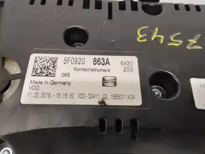 Автозапчасти б/у приборная доска за seat leon st (5f8) 2.0 tdi ссылки oem iam 5f0920863a