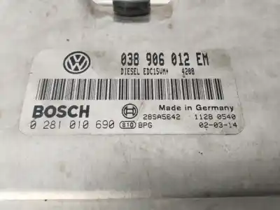 Peça sobressalente para automóvel em segunda mão centralina de motor uce por seat ibiza (6l1) reference referências oem iam 038906012em  