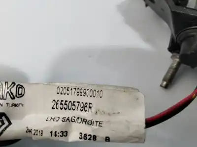 Автозапчасти б/у внутренний правый задний фонарь за renault clio iv limited ссылки oem iam 265505796r  