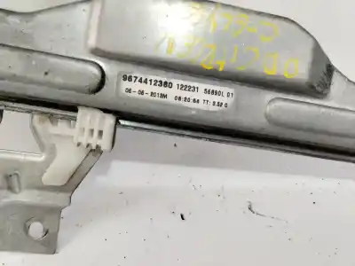 Second-hand car spare part passenger side right window regulator for citroen c-elysee (dd_) 1.2 vti 72 (ddhmy0) oem iam references 9674412380  