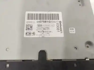 Second-hand car spare part audio system / radio cd for citroen c-elysée exclusive oem iam references 98075810  