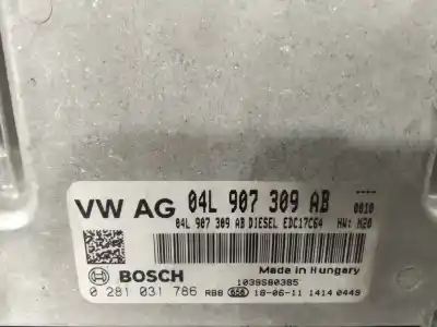 Second-hand car spare part ecu engine control for audi q3 (8ug) básico 120 cv / 88 kw oem iam references 04l907309ab  
