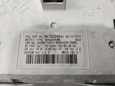 Peça sobressalente para automóvel em segunda mão quadrante por peugeot 508 access referências oem iam 9675324680  