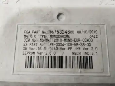 Peça sobressalente para automóvel em segunda mão quadrante por peugeot 508 access referências oem iam 9675324680  