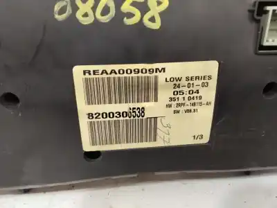 Recambio de automóvil de segunda mano de cuadro instrumentos para renault megane ii berlina 5p confort expression referencias oem iam 8200306538  