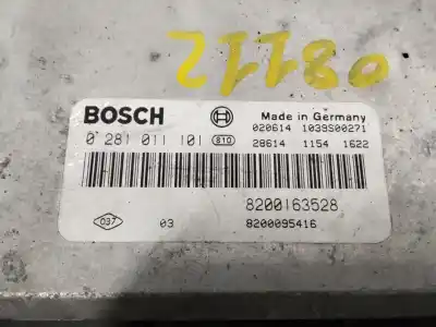 Автозапчастина б/у ебу контролер двигуна для RENAULT LAGUNA II (BG0) Authentique 120 CV / 88 KW Посилання на OEM IAM 8200163528  