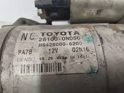 Second-hand car spare part starter motor for toyota auris active oem iam references 281000n050