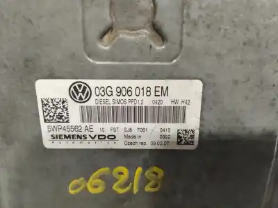 Автозапчастина б/у ебу контролер двигуна для volkswagen passat b6 variant (3c5) 2.0 tdi посилання на oem iam 03g906018em  