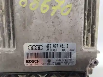 Автозапчастина б/у ебу контролер двигуна для AUDI A8 (4E2) 4.2 FSI Quattro 350 CV / 257 KW Посилання на OEM IAM 4E0907401B  