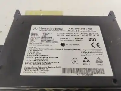 İkinci el araba yedek parçası Elektronik Modül için MERCEDES-BENZ CLASE A BERLINA (BM 177) A 200 (177.187) 163 CV / 120 KW OEM IAM referansları A2479001809  